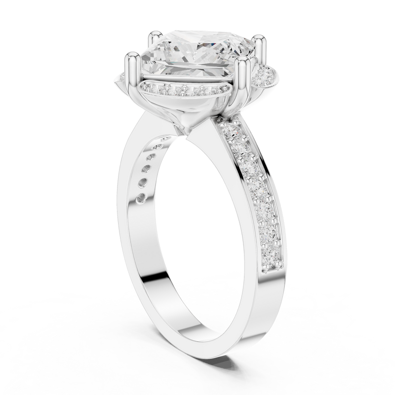 Ladies Ring DDLR-361@7 - White Gold - Image