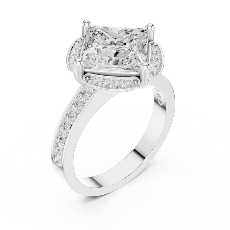 Ladies Ring DDLR-361@7 - White Gold - Image