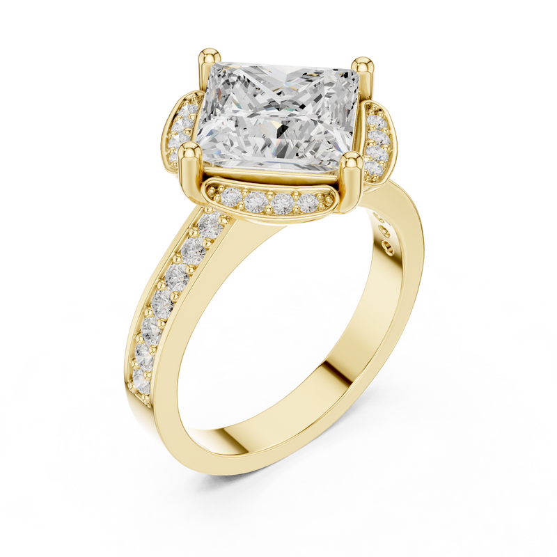 Ladies Ring DDLR-361@7 - Yellow Gold - Image