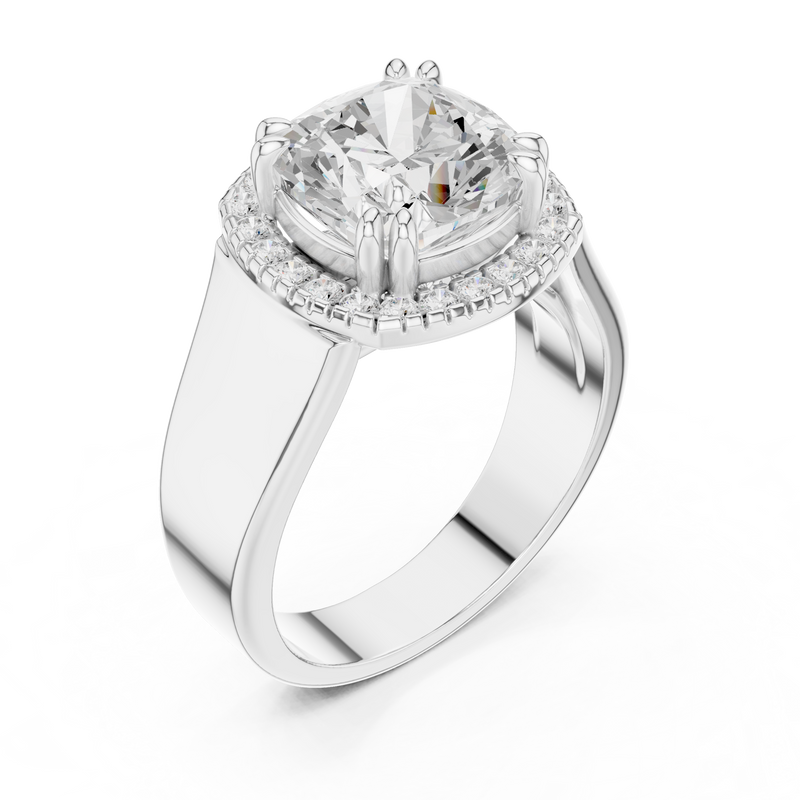 Ladies Ring DDLR-362@7 - White Gold - Image