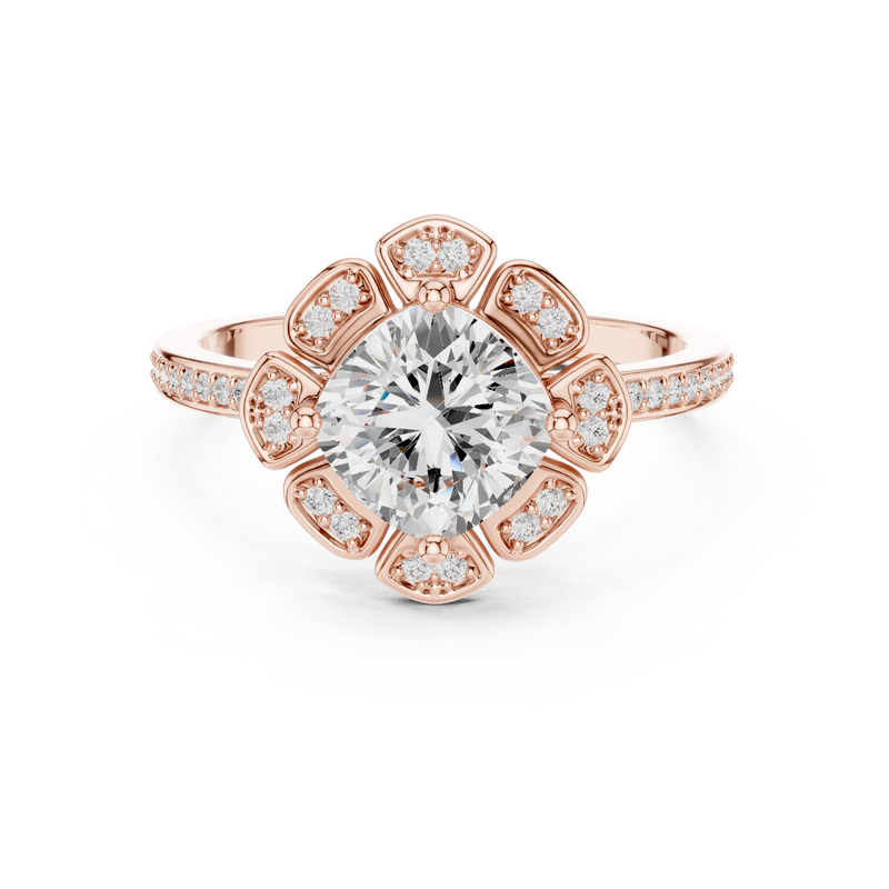Ladies Ring DDLR-363@7 - Rose Gold - Image