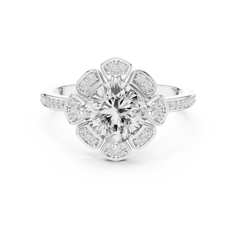 Ladies Ring DDLR-363@7 - White Gold - Image