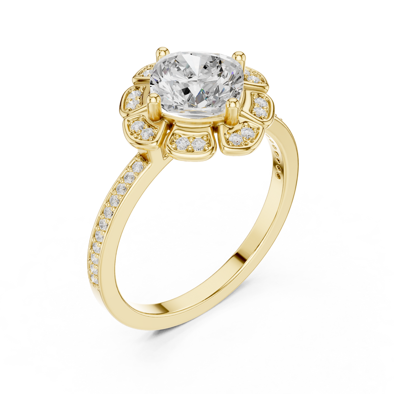 Ladies Ring DDLR-363@7 - Yellow Gold - Image