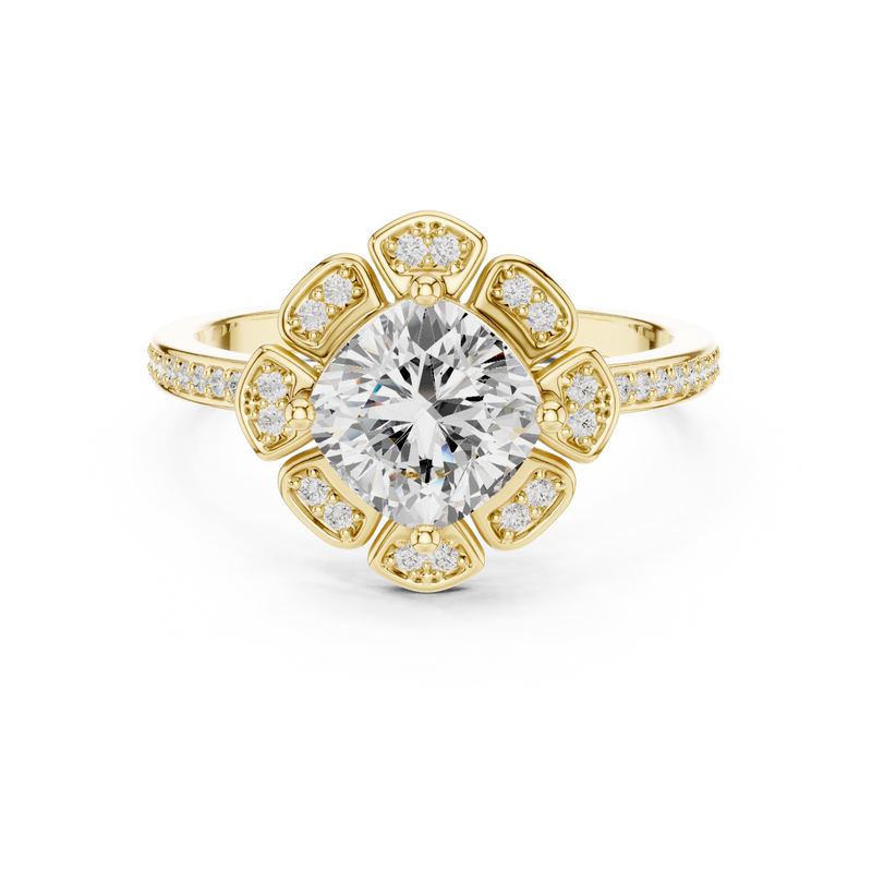 Ladies Ring DDLR-363@7 - Yellow Gold - Image