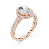 Ladies Ring DDLR-364@7 - Rose Gold - Image