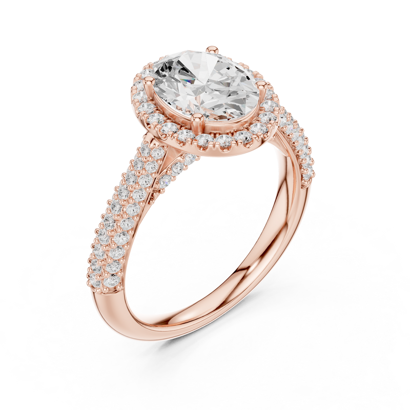 Ladies Ring DDLR-364@7 - Rose Gold - Image
