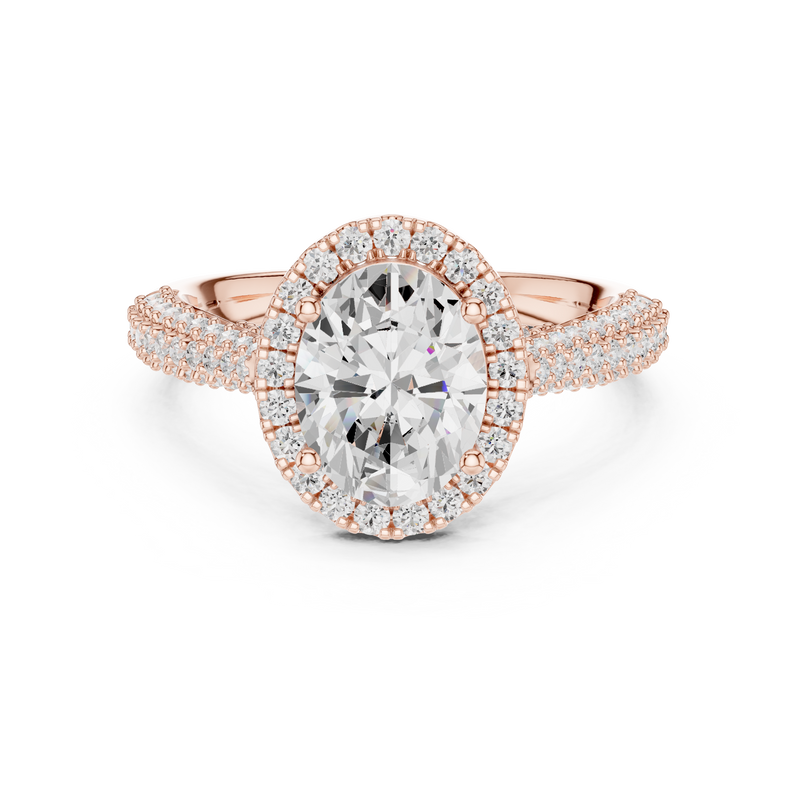 Ladies Ring DDLR-364@7 - Rose Gold - Image