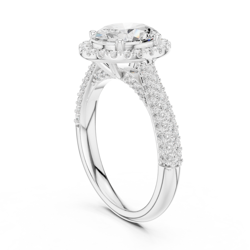 Ladies Ring DDLR-364@7 - White Gold - Image