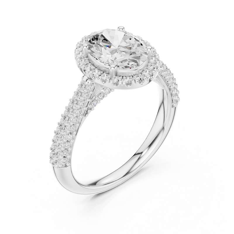 Ladies Ring DDLR-364@7 - White Gold - Image