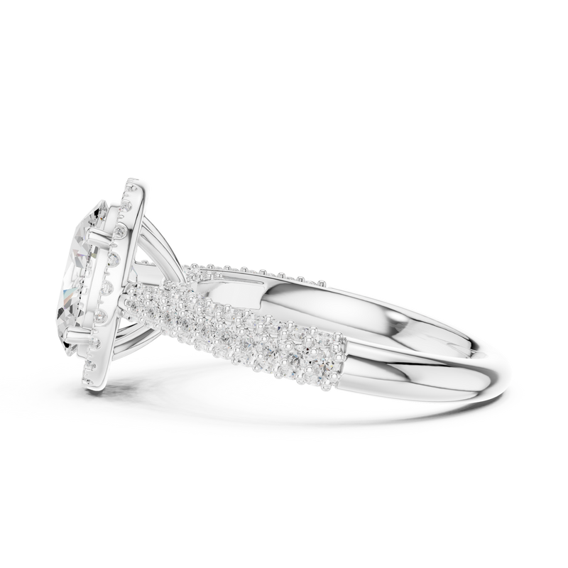 Ladies Ring DDLR-364@7 - White Gold - Image