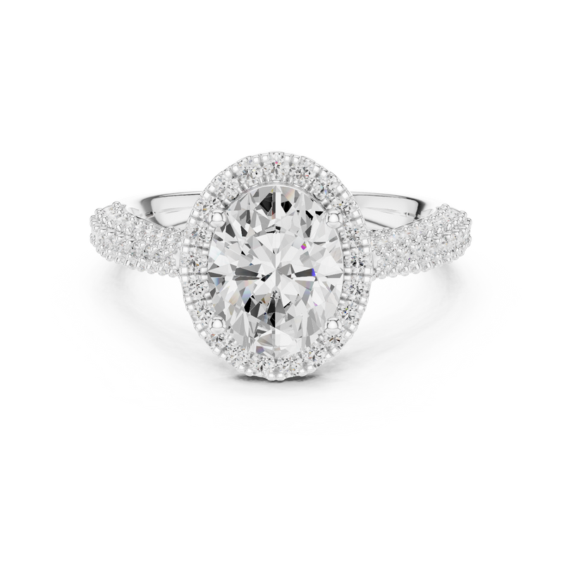 Ladies Ring DDLR-364@7 - White Gold - Image