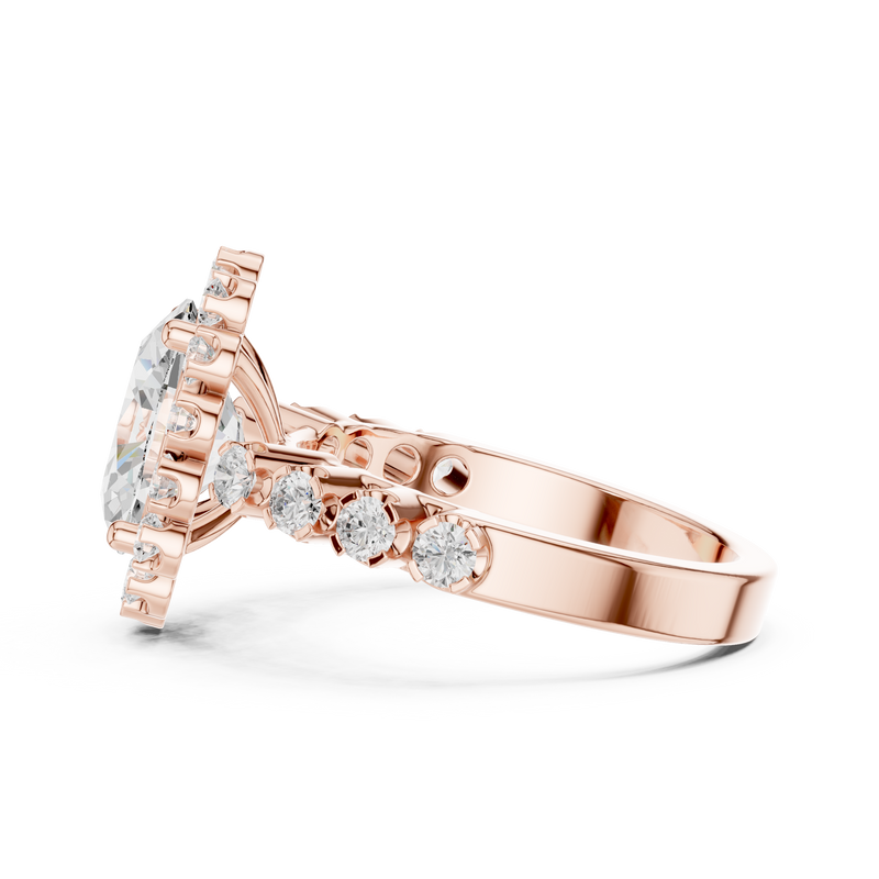Ladies Ring DDLR-365@7 - Rose Gold - Image