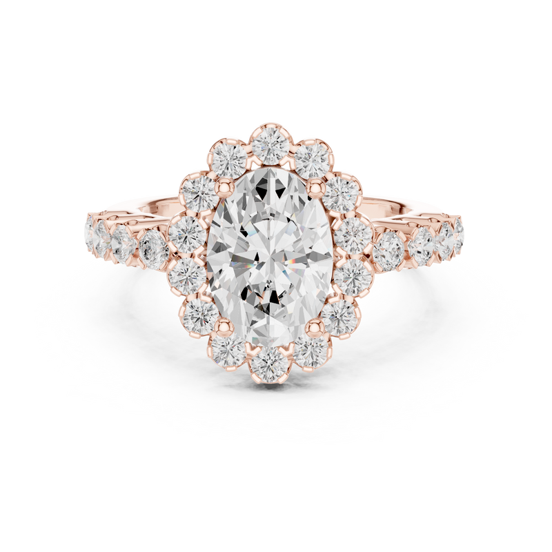 Ladies Ring DDLR-365@7 - Rose Gold - Image