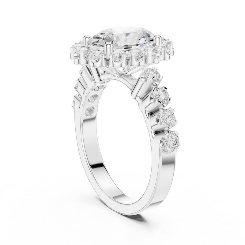 Ladies Ring DDLR-365@7 - White Gold - Image