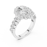 Ladies Ring DDLR-365@7 - White Gold - Image