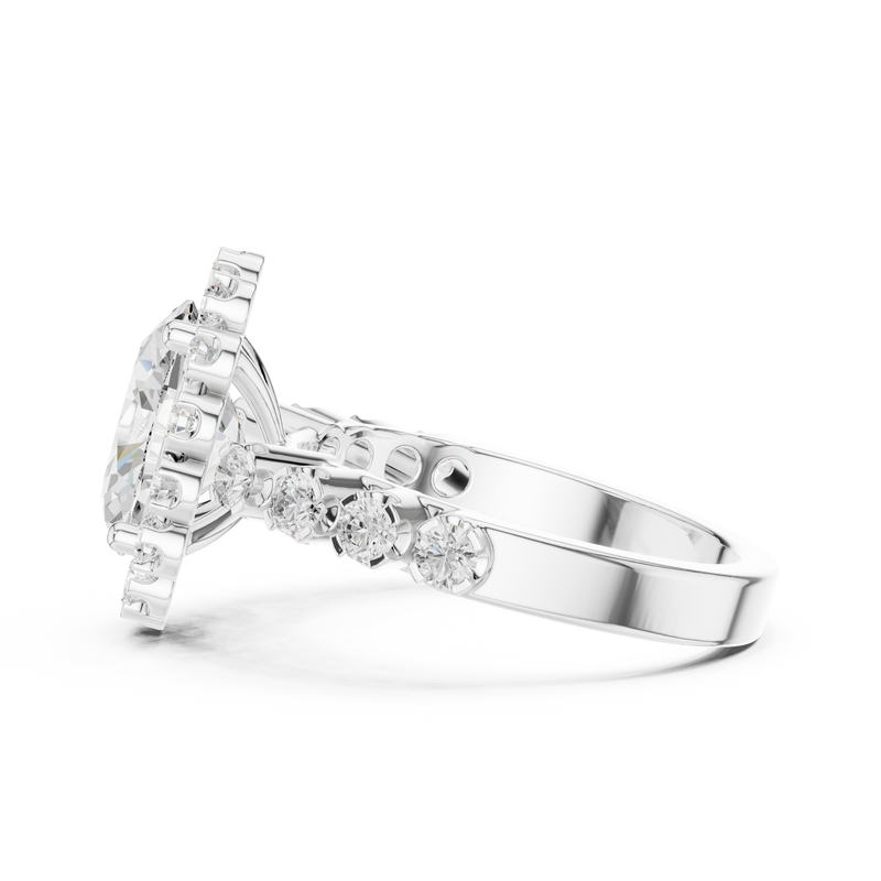 Ladies Ring DDLR-365@7 - White Gold - Image