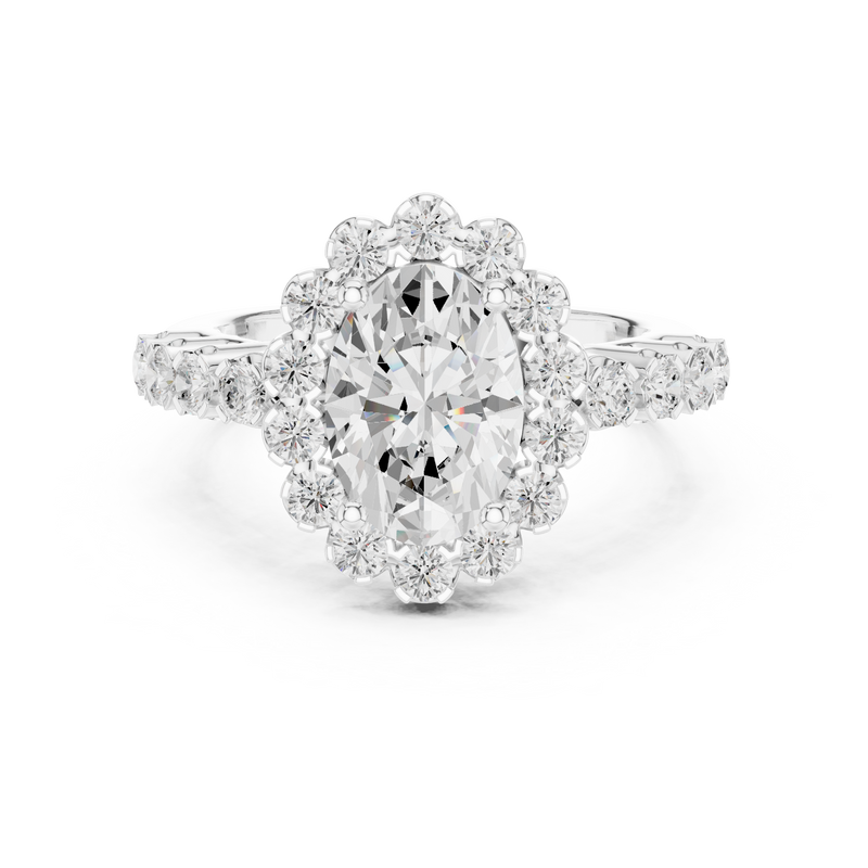Ladies Ring DDLR-365@7 - White Gold - Image