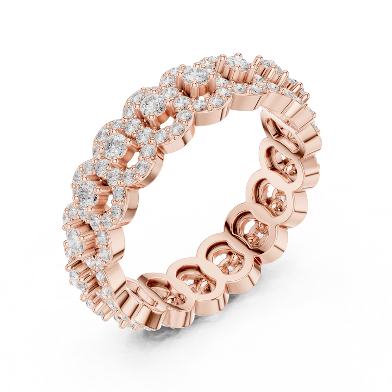 Ladies Ring DDLR-366@7 - Rose Gold - Image