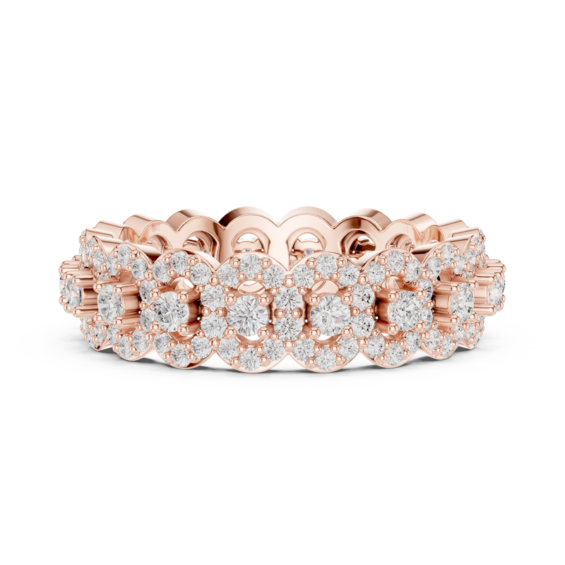 Ladies Ring DDLR-366@7 - Rose Gold - Image