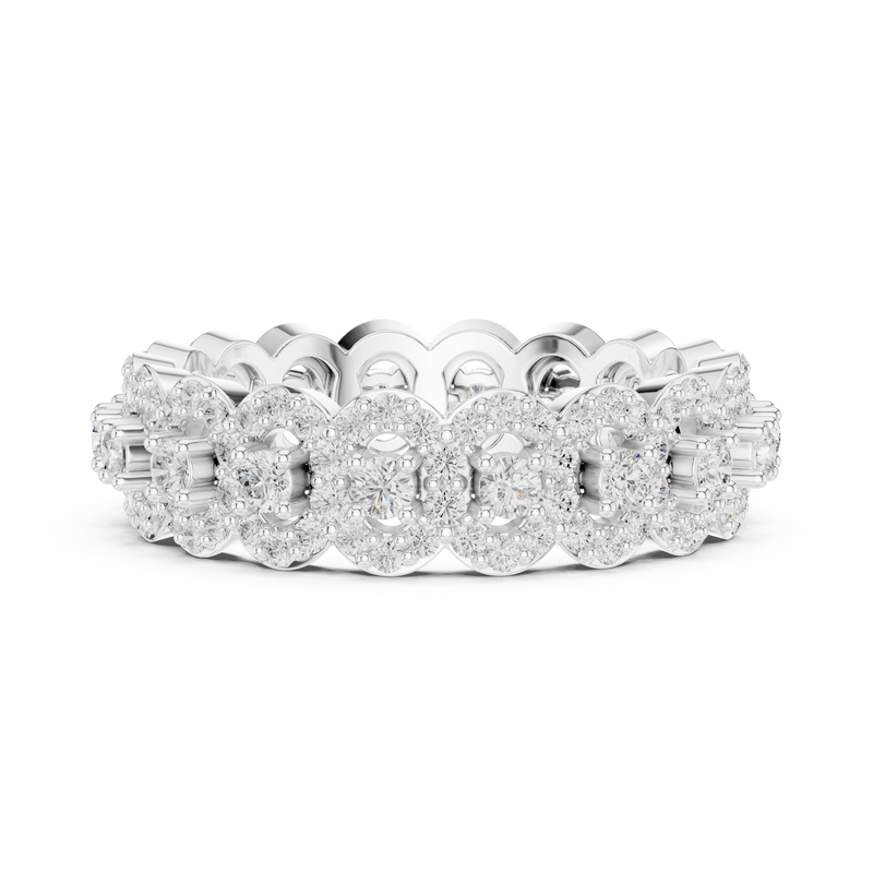 Ladies Ring DDLR-366@7 - White Gold - Image