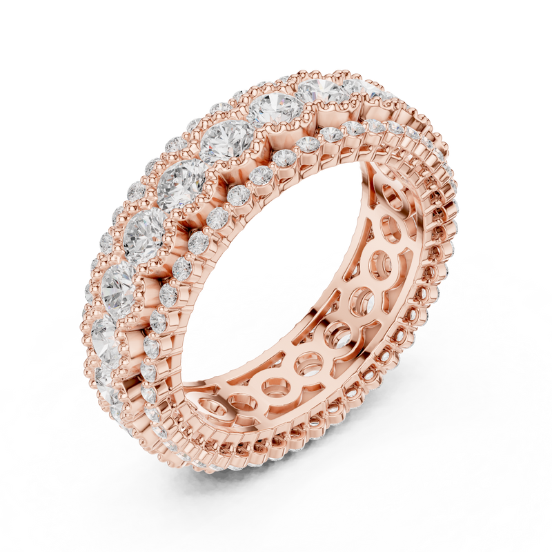 Ladies Ring DDLR-367@7 - Rose Gold - Image