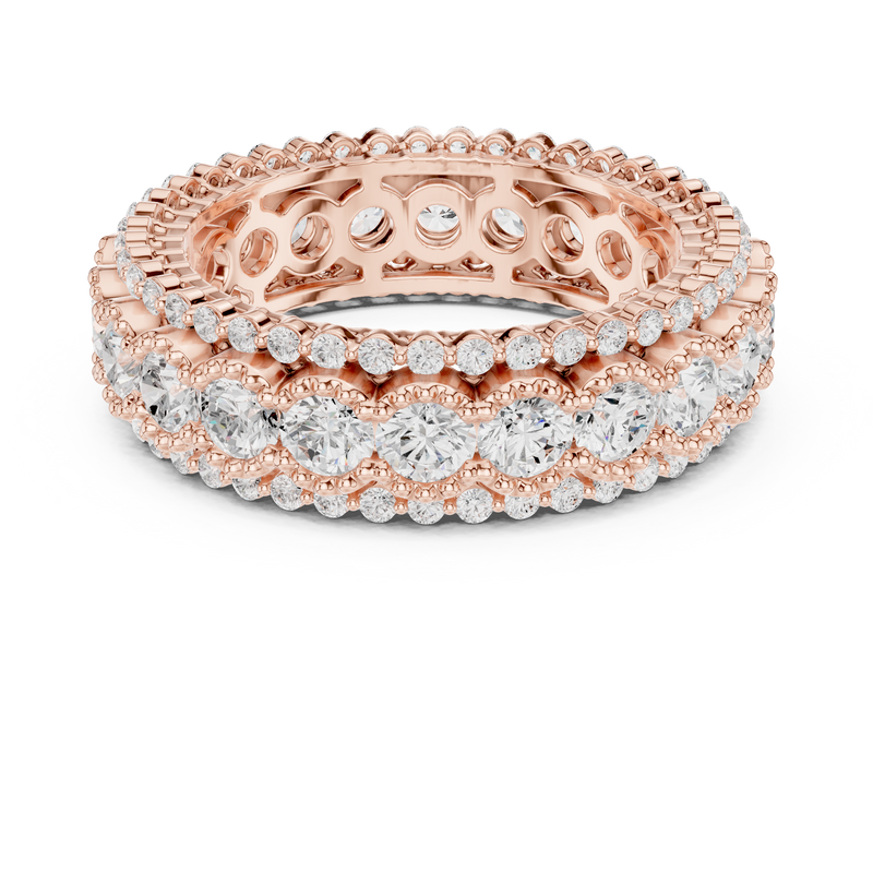 Ladies Ring DDLR-367@7 - Rose Gold - Image