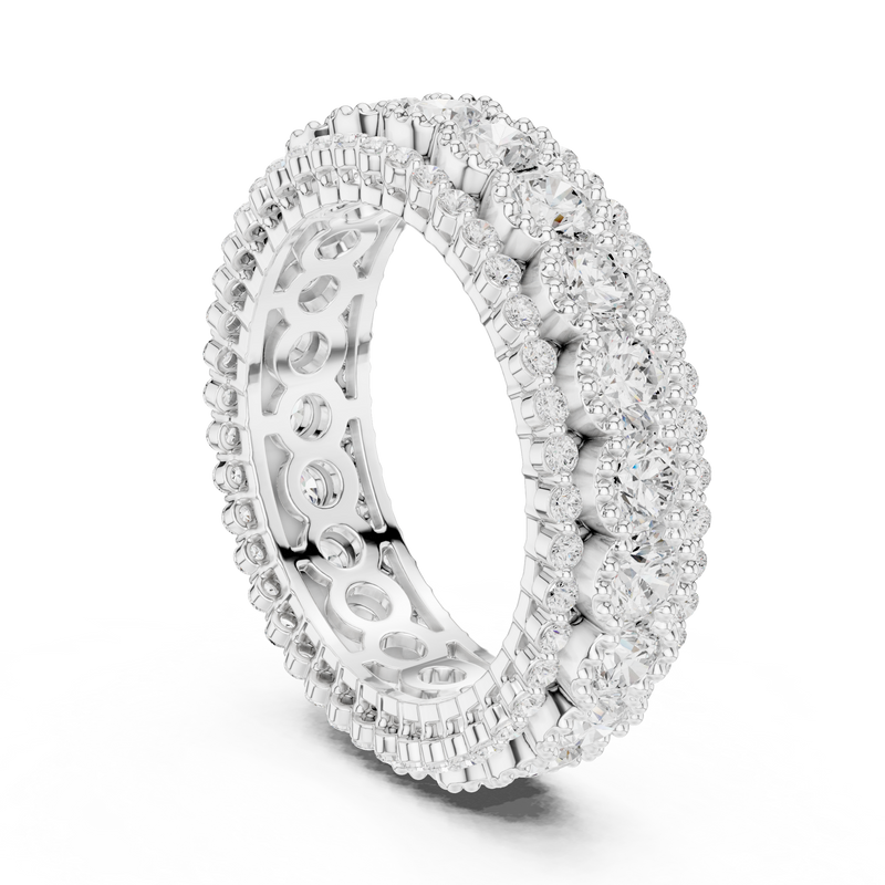 Ladies Ring DDLR-367@7 - White Gold - Image