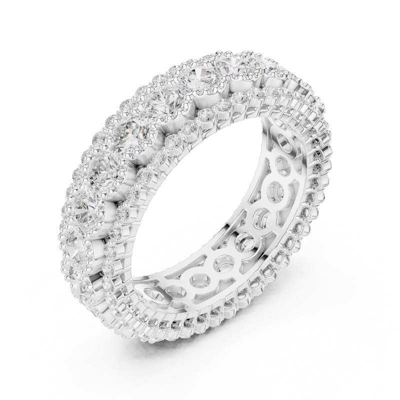 Ladies Ring DDLR-367@7 - White Gold - Image
