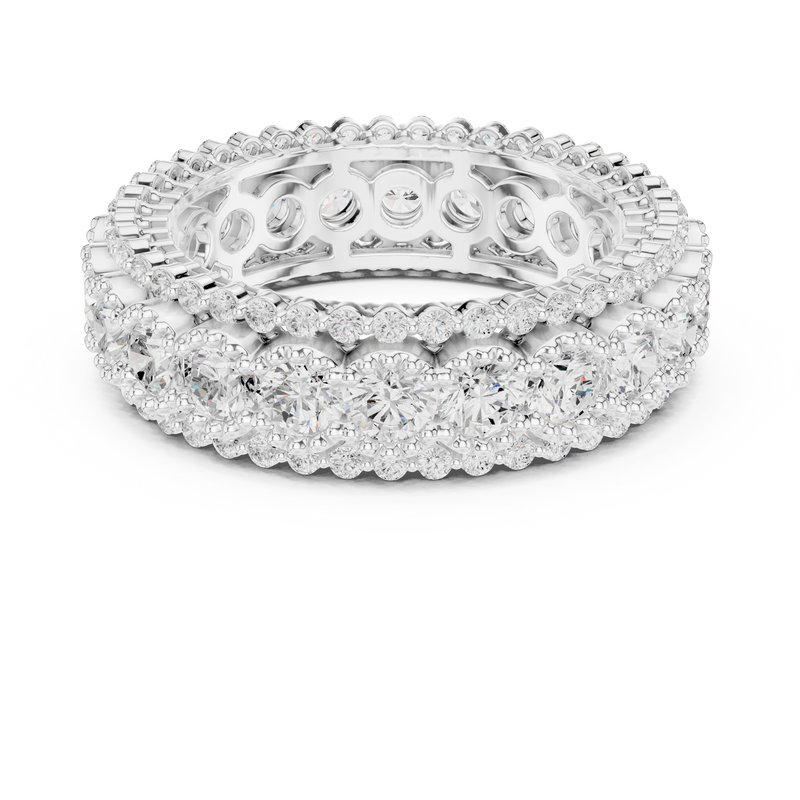 Ladies Ring DDLR-367@7 - White Gold - Image