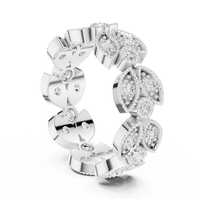 Ladies Ring DDLR-368@7 - White Gold - Image