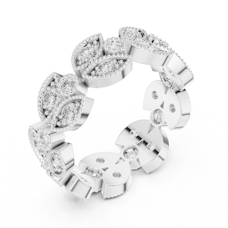 Ladies Ring DDLR-368@7 - White Gold - Image