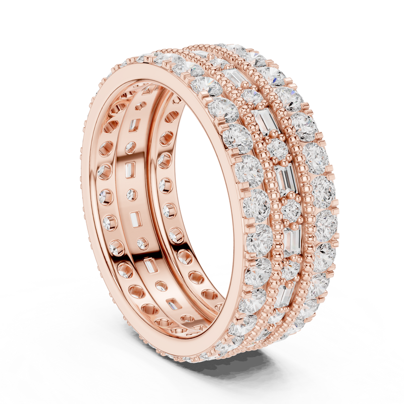 Ladies Ring DDLR-369@7 - Rose Gold - Image