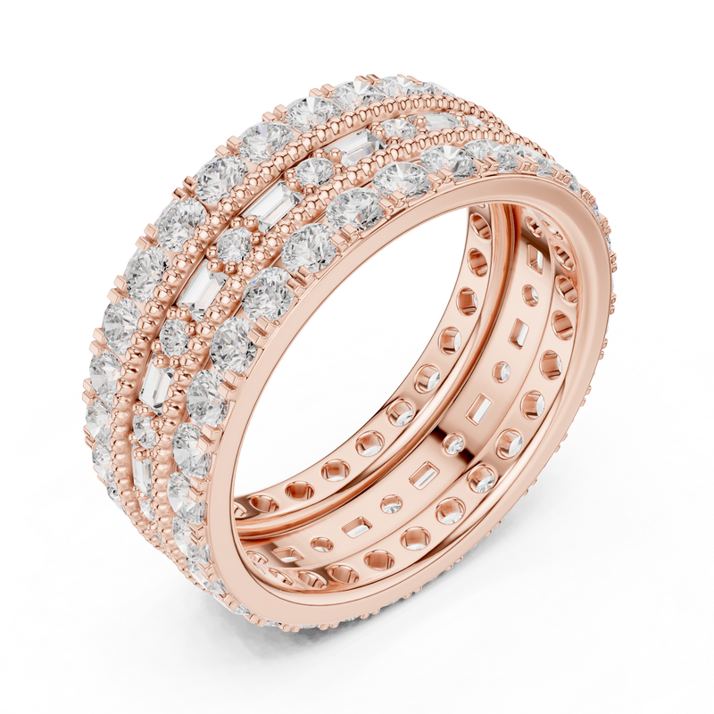 Ladies Ring DDLR-369@7 - Rose Gold - Image