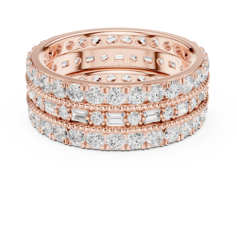 Ladies Ring DDLR-369@7 - Rose Gold - Image