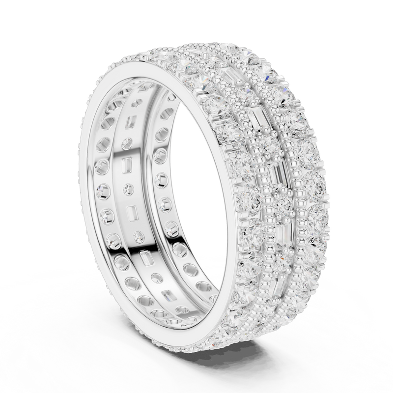 Ladies Ring DDLR-369@7 - White Gold - Image