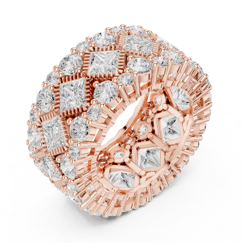 Ladies Ring DDLR-370@7 - Rose Gold - Image