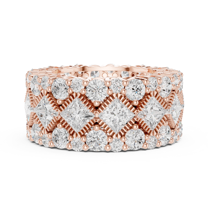 Ladies Ring DDLR-370@7 - Rose Gold - Image