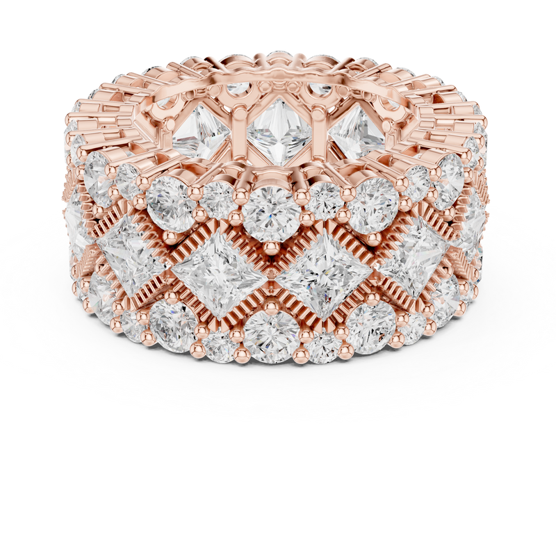 Ladies Ring DDLR-370@7 - Rose Gold - Image