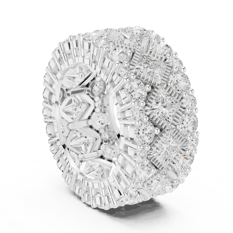 Ladies Ring DDLR-370@7 - White Gold - Image