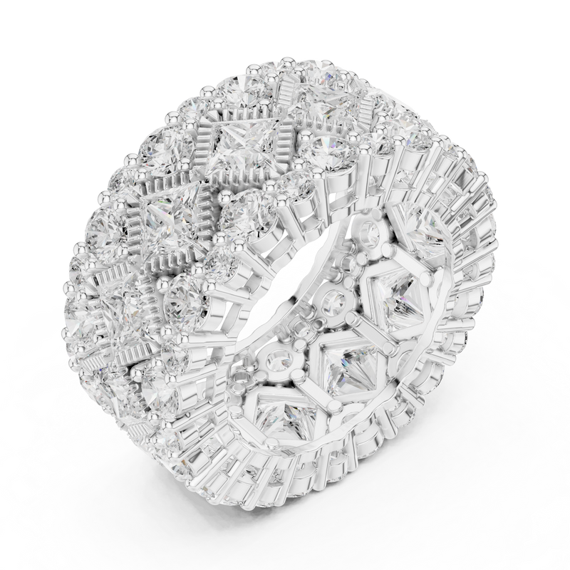Ladies Ring DDLR-370@7 - White Gold - Image