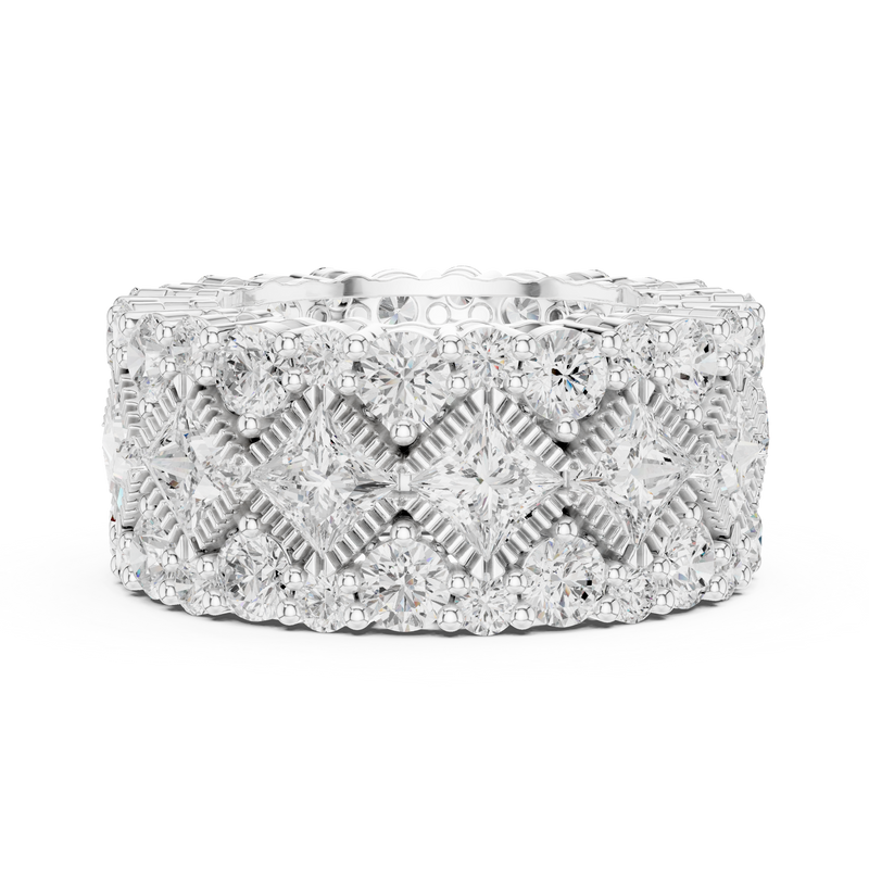 Ladies Ring DDLR-370@7 - White Gold - Image