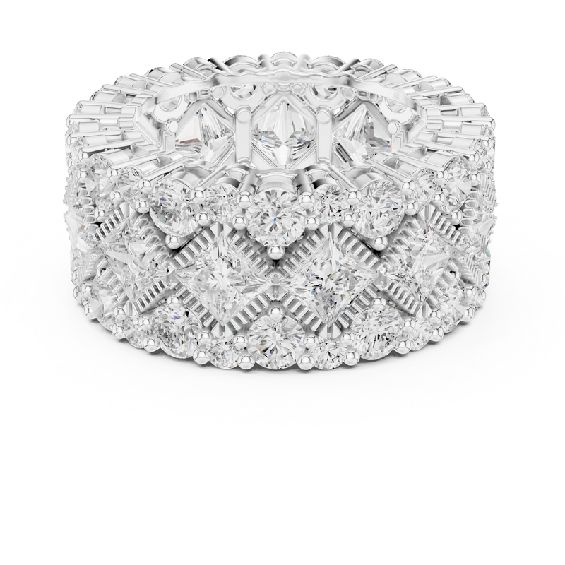 Ladies Ring DDLR-370@7 - White Gold - Image