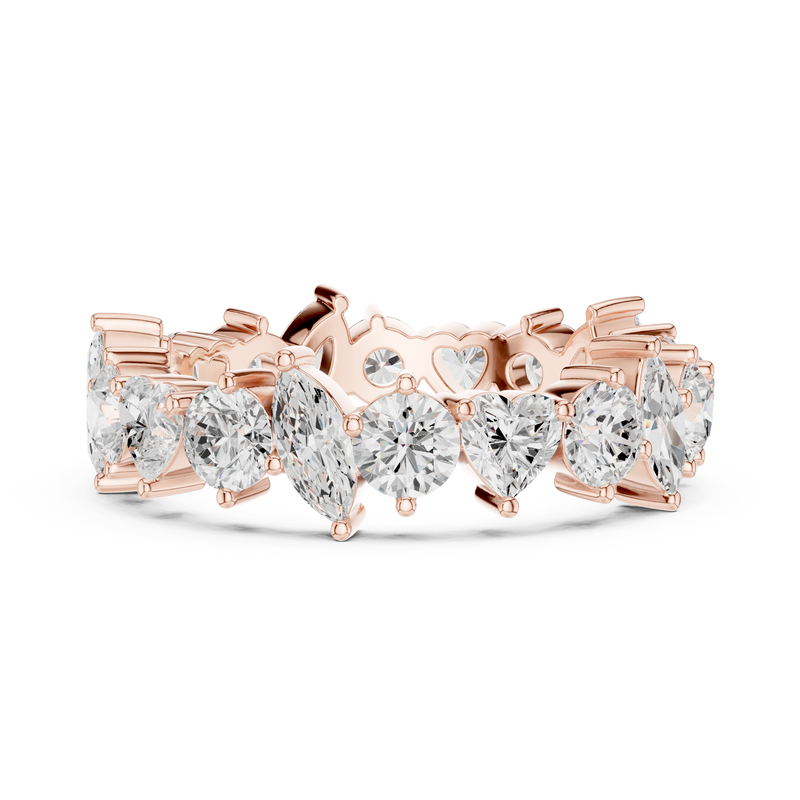 Ladies Ring DDLR-371@7 - Rose Gold - Image