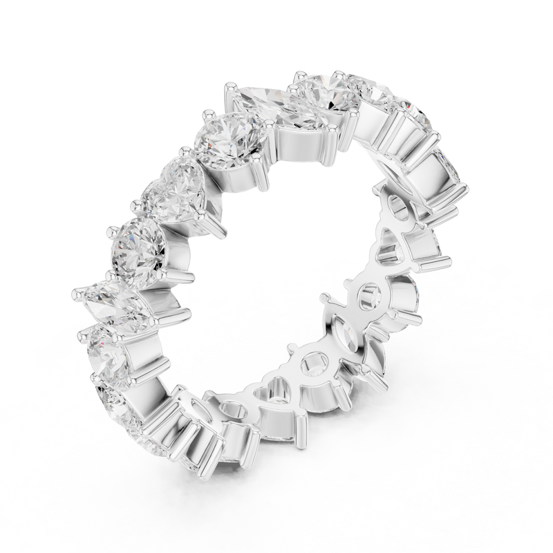 Ladies Ring DDLR-371@7 - White Gold - Image
