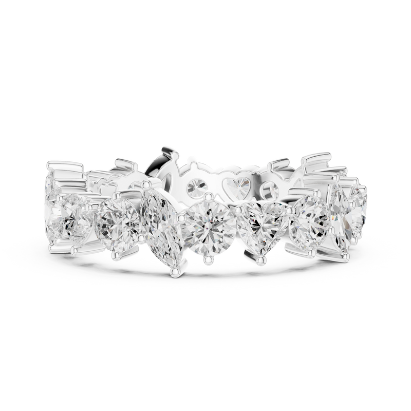 Ladies Ring DDLR-371@7 - White Gold - Image