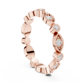 Ladies Ring DDLR-372@7 - Rose Gold - Image
