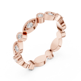 Ladies Ring DDLR-372@7 - Rose Gold - Image