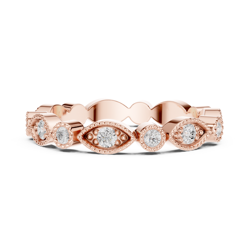 Ladies Ring DDLR-372@7 - Rose Gold - Image
