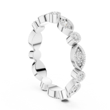 Ladies Ring DDLR-372@7 - White Gold - Image