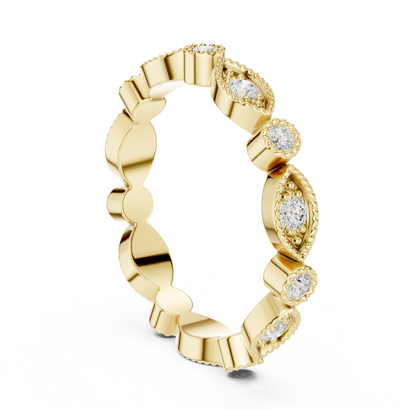 Ladies Ring DDLR-372@7 - Yellow Gold - Image